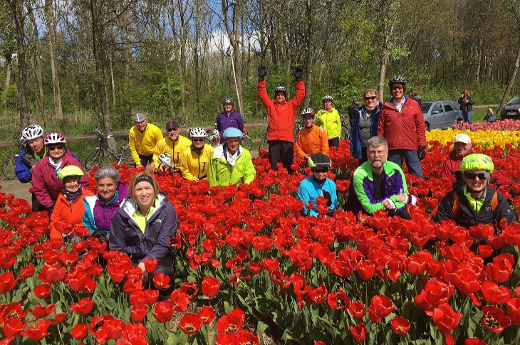 Bike and Barge Kingsday Blooming North Holland!